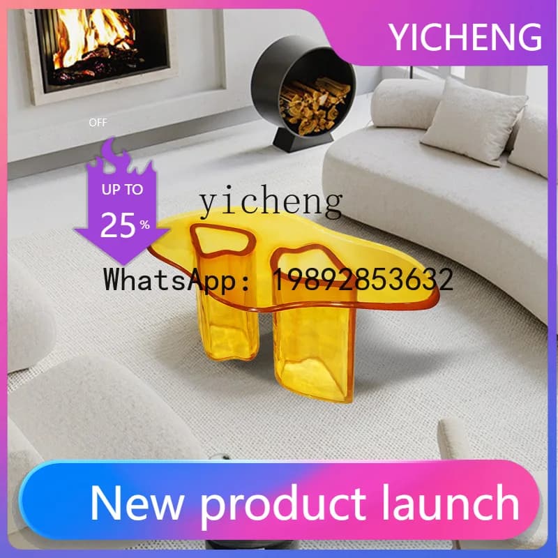 X1  sales office light luxury coffee table shopping mall store mini model room living room small apartment small table