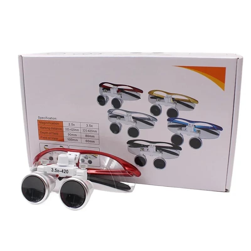 Dental head-mounted oral magnifying glasses 3.5 times binocular magnifying glasses Cardiovascular surgery Orthopedic surgery