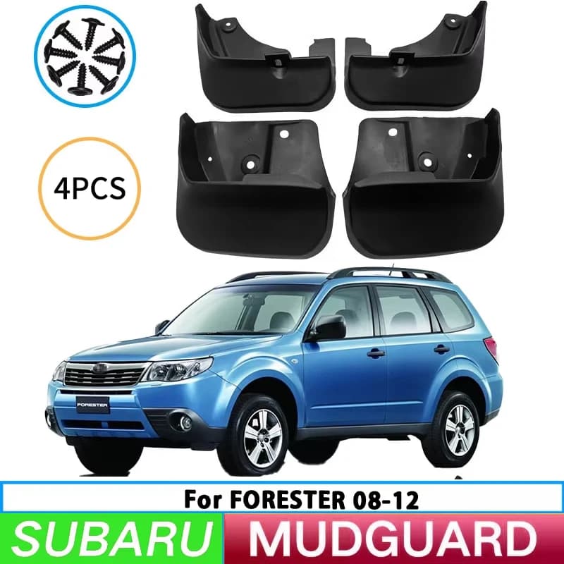 For 2008-2012 Subaru Forester front and rear wheel mudguards, car tire mudguards, splash guards, and automotive accessories.