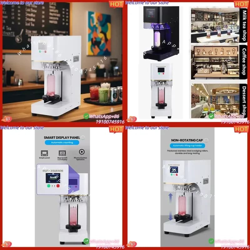 CE Certificate Wholesale 30-126mm Automatic PET Plastic Cup Sealer Easy Open Pull Lid Food Sealing Machine for Soda Aluminum