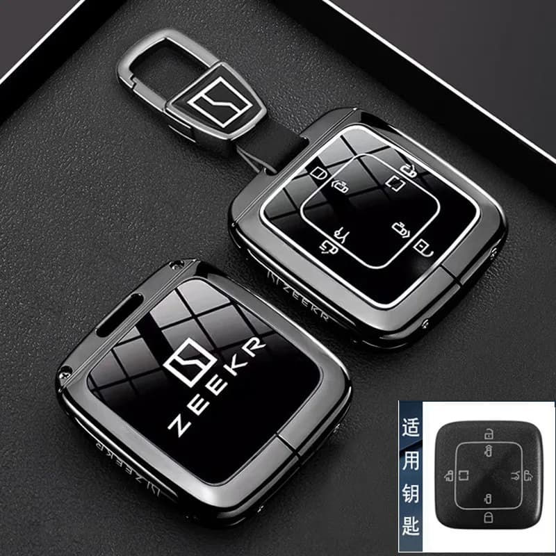 Zinc Alloy Key Cover Case for ZEEKR 007/001 FR/X/7X/MIX/009/8X - Key Fob Shell Keychain