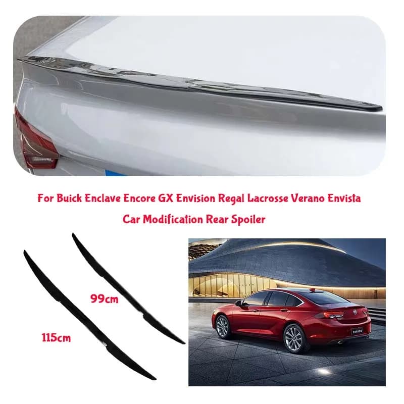 For  Buick PVC Material Car Special Tail Wing Punch-Free Integrated Paste Auto Spoiler car wing