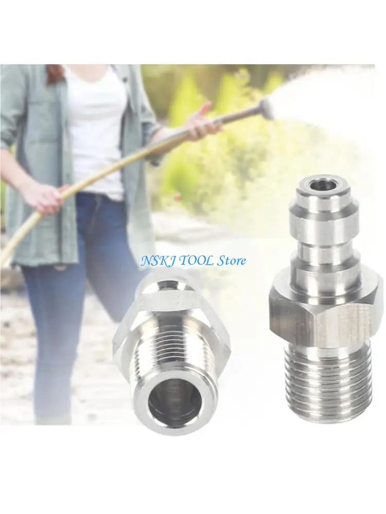 L8RC 8mm M10x1/ 1/8NPT/ 1/8BSP Male Connector With 1Way Valves For Tool Equipment
