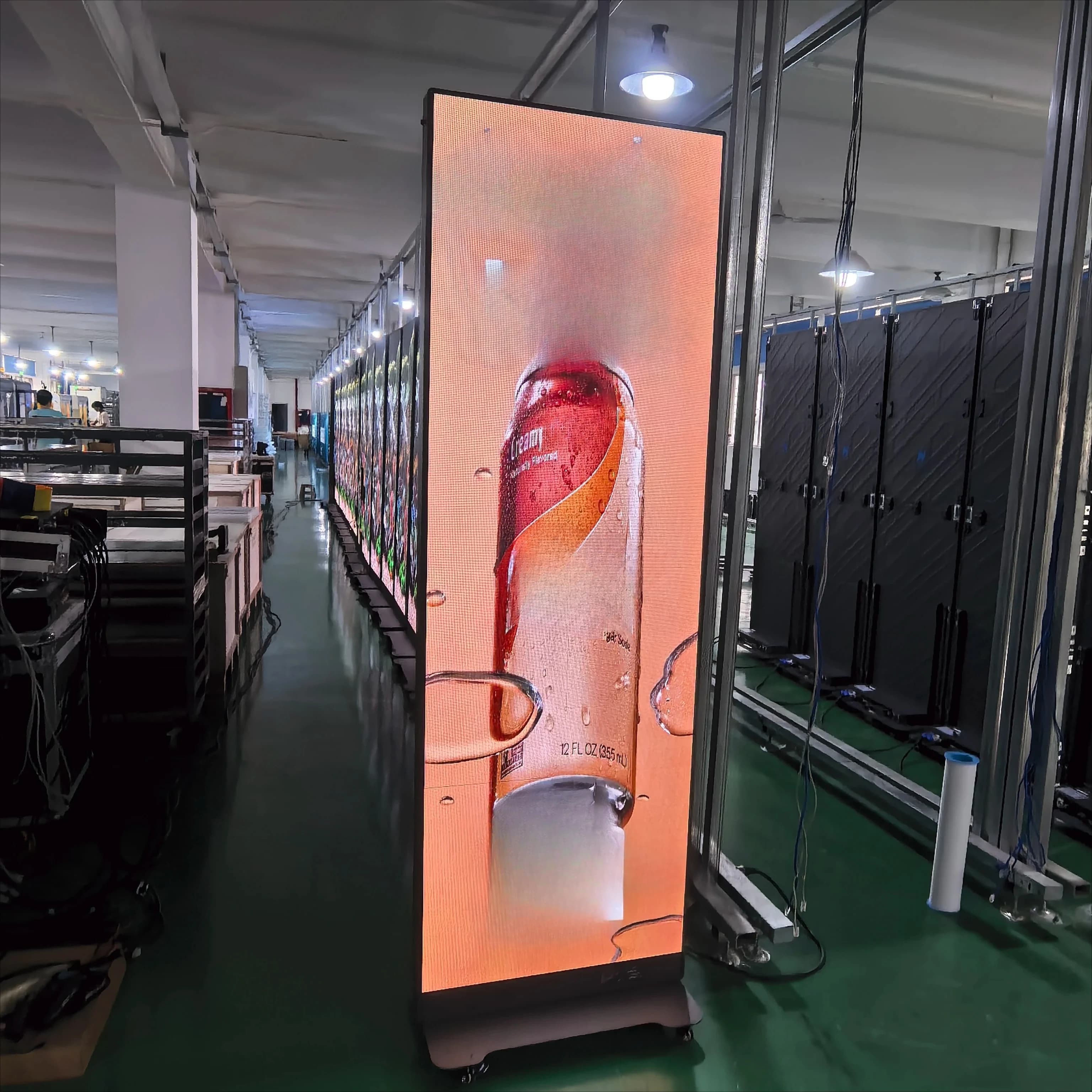 Indoor Digital Poster Display Device Premium Advertising Screen for Digital Signage
