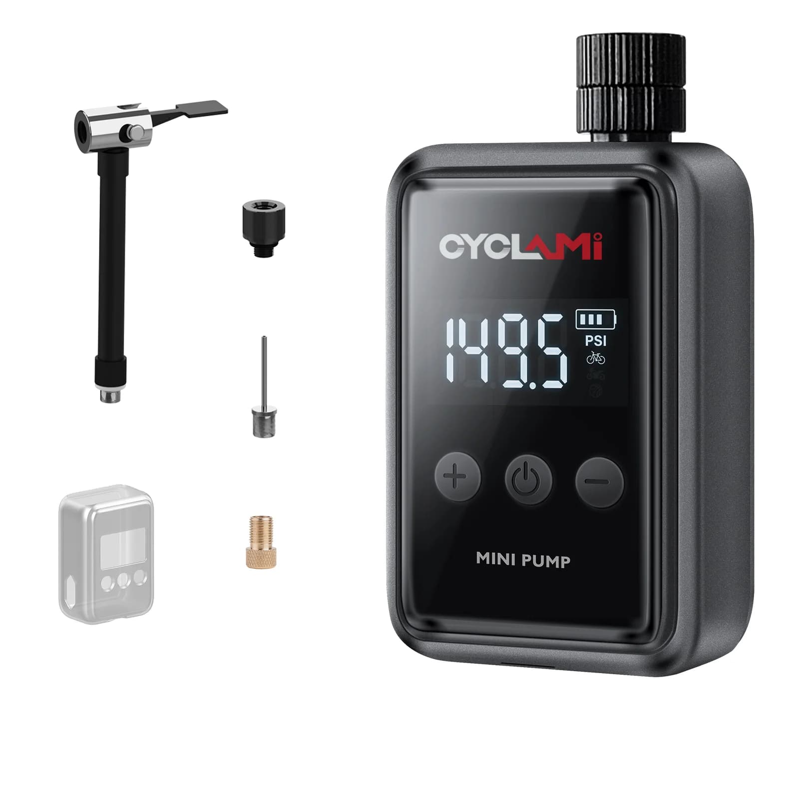 150 PSI Tyre Pressure Data Display Portable Pocket Bike Air Electric Pump MINI CYCLAMI Compressor Tire Inflator for Bicycle Car