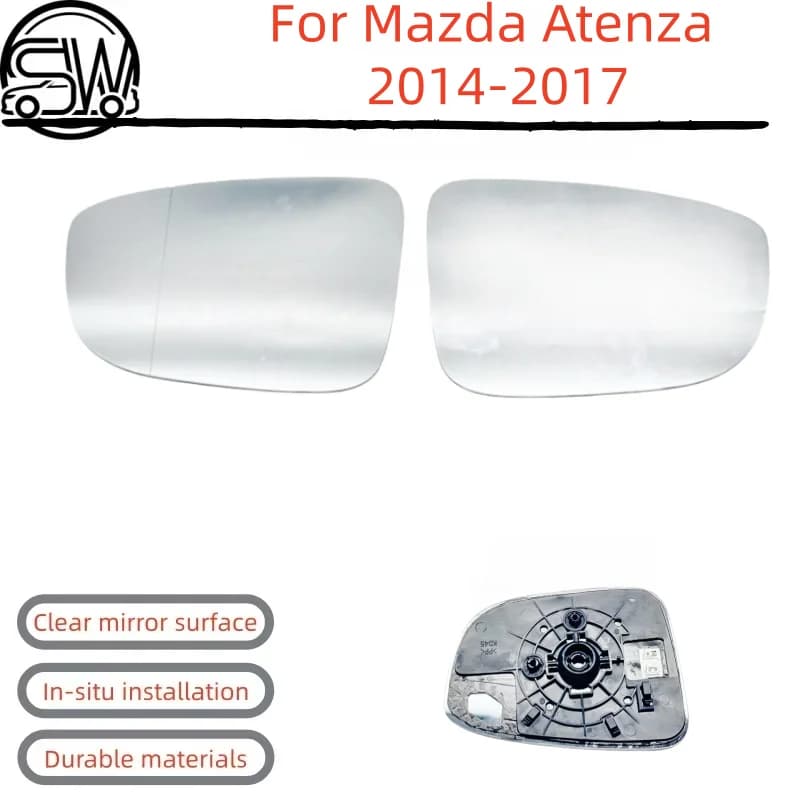 For Mazda Atenza 2014‑2017 Rearview Mirror Glass With Heating.