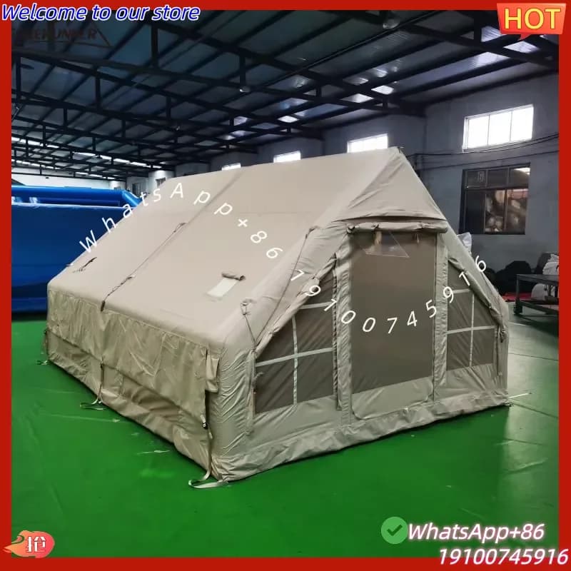 2026 Forerunner Large Air Tube Family Camping Tent Large Waterproof Air Inflatable Tent for Adults Camping