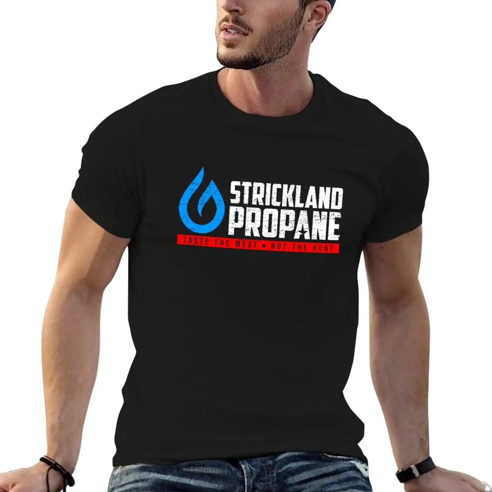 Strickland Propane (worn look) T-Shirt cotton man t-shirts oversized Men's clothing