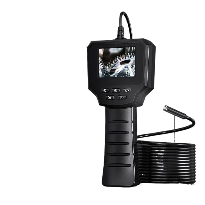 All-in-one industrial peep mirror inspection handheld pipe endoscope with screen 8mm lens high definition camera