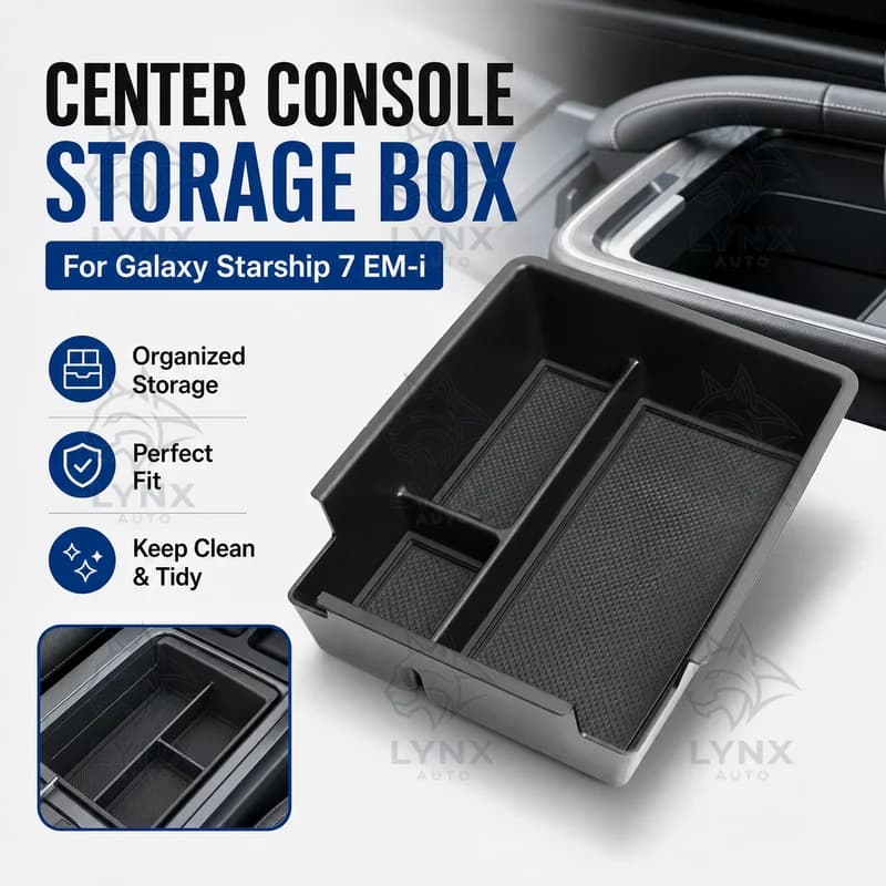 For Galaxy Starship 7 EMI Center Console Armrest Box Storage Box Car Specific Storage Organizer Modification Accessories