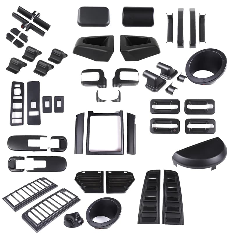 For Hummer H2 2003-2009 ABS plastic Matt black Kit car Interior and exterior panel decorative covers accessories