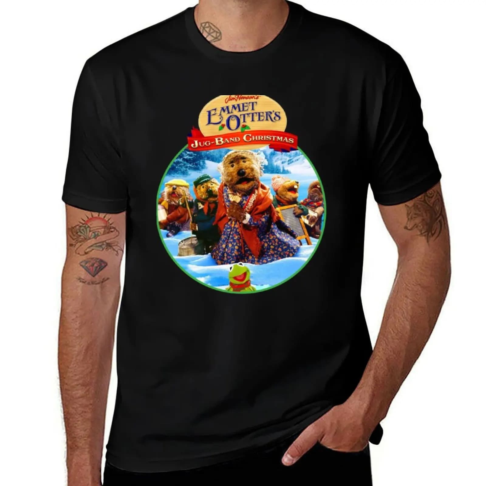 Emmet otter_s jug T-Shirt Basic Short Sleeve for Men T-Shirt