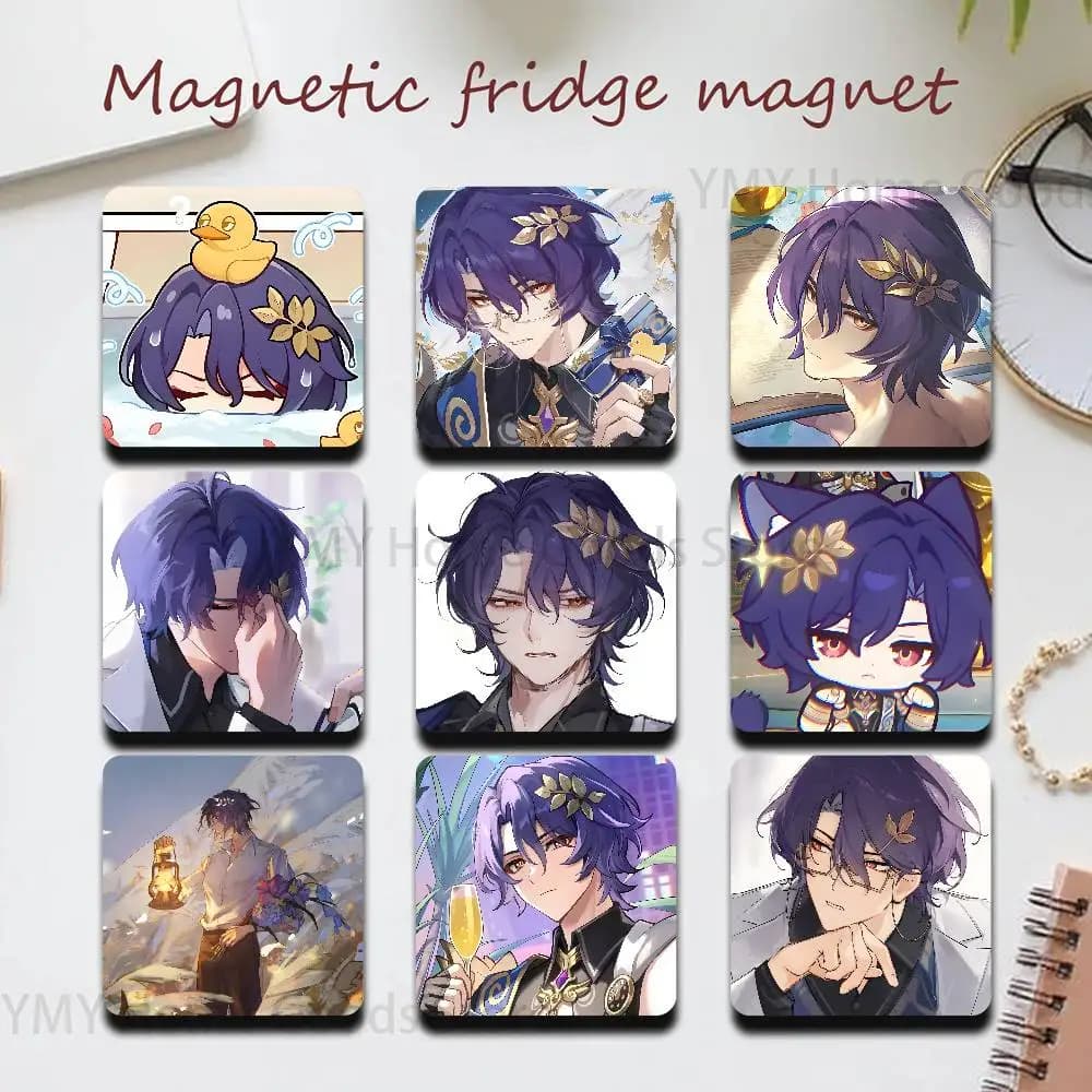Anime D-Dr. Ratio Game Fridge Magnetic Magnet PVC Memorial Decor for Family Friends Students Adults