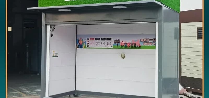 Intelligent garbage room finished outdoor community street environmental protection garbage classification and delivery point
