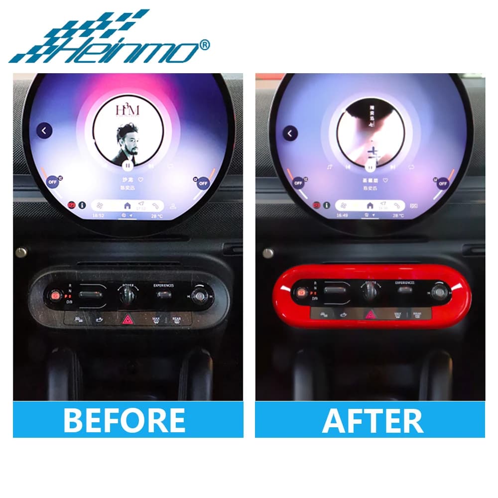 Car Central Control Panel Cover Stickers For Mini Cooper U25 J01 J05 Aceman 2024 2025 Interior Decoration Accessories