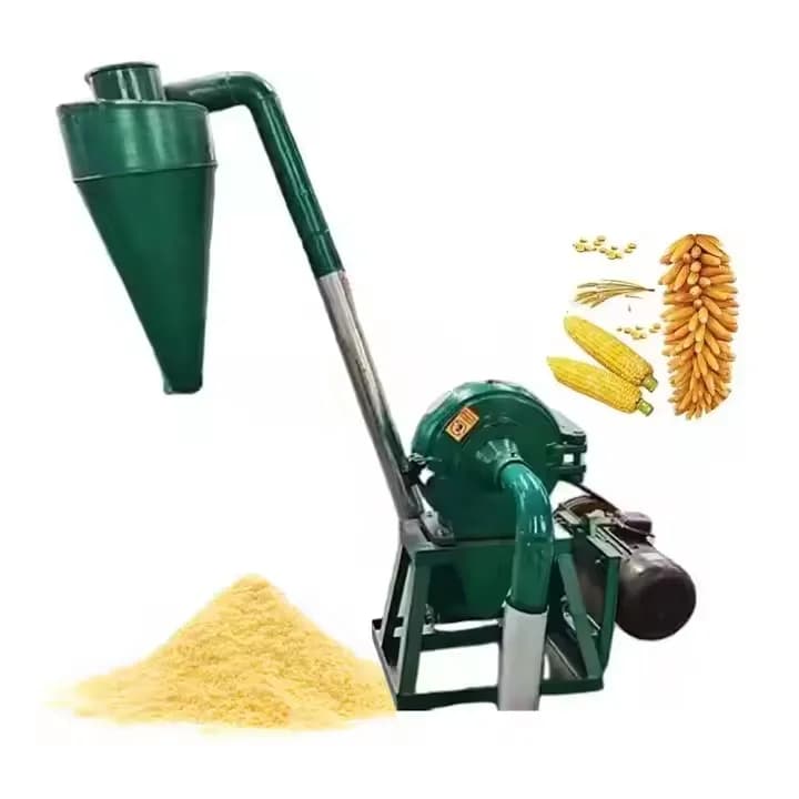 Grain Corn Maize Crusher Hammer Mill Flour Grinding Fine Powder Machine/pulverizer Sacron Self-priming 10-120 Mesh HJ-GC500