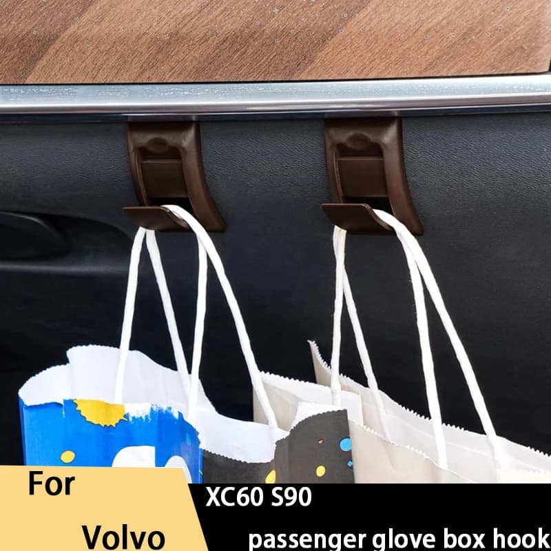 For Volvo XC60 S90 passenger glove box hook car hook car hook storage