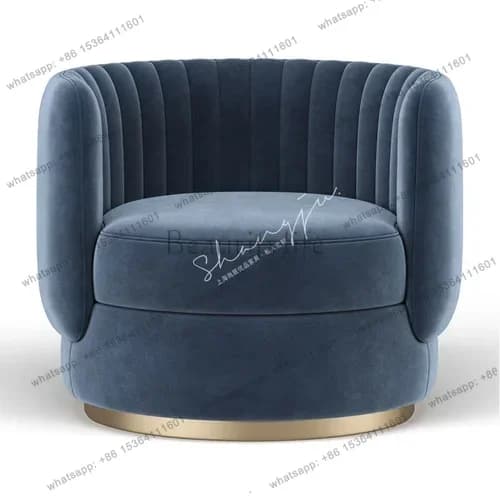 LSSingle Fabric Sofa Couch Small Apartment Simple Tatami Leisure Balcony Wingback Chair