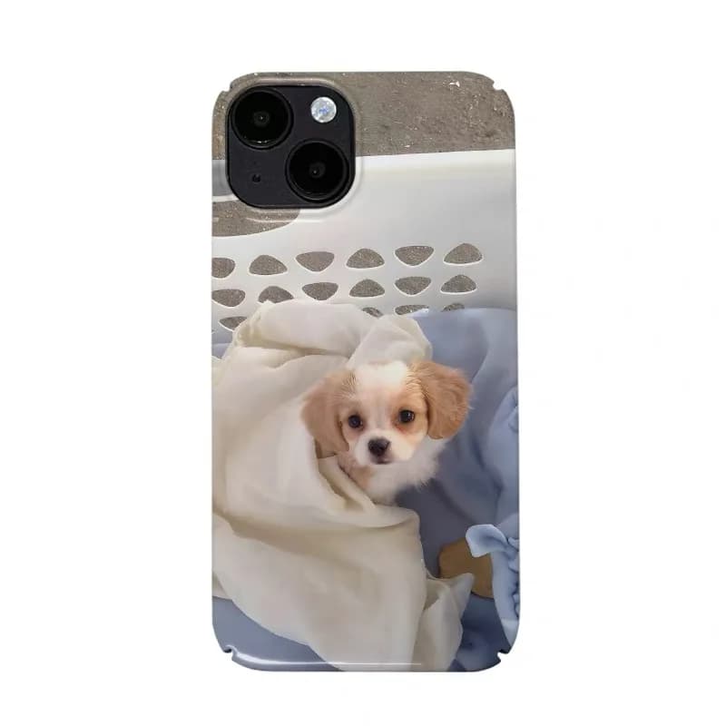 Cute and Adorable Little Dog Phone Case for IPHONE 17 Air 16E 15 PROMAX 14 Plus 13 12 MINI 11 PRO 16Plus XR Acrylic Phone Cover