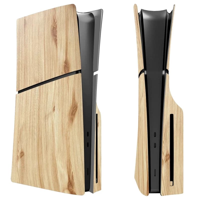 Host Wood Grain Color Replacement Protective Shell Host Accessories Game Console Shell