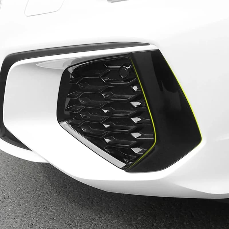Fog Lamp Frame Cover For Audi A3 8Y S3 Fog Lamp Frame Decoration Carbon Fiber Color a3 2020-2024 Car Accessories