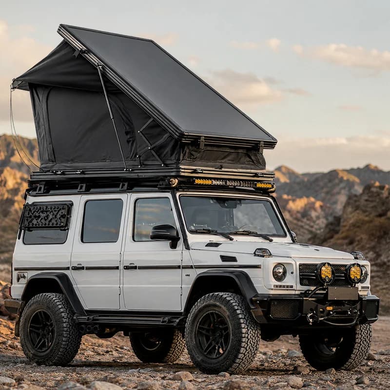 Factory Hot Selling Outdoor Wild Land Camping Aluminum X-Frame 4 Seasons Suv Car Top Roof Tent Hard X