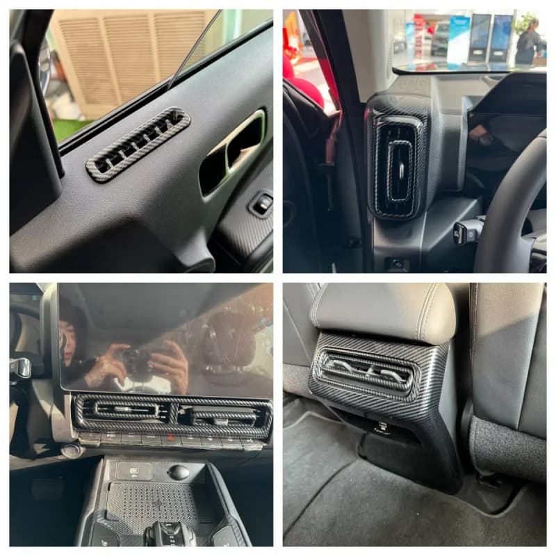 For Great Wall GWM Haval Raptor B26 2023 2024 Car Style Carbon Fibre Interior Panel Air Vent Outlet