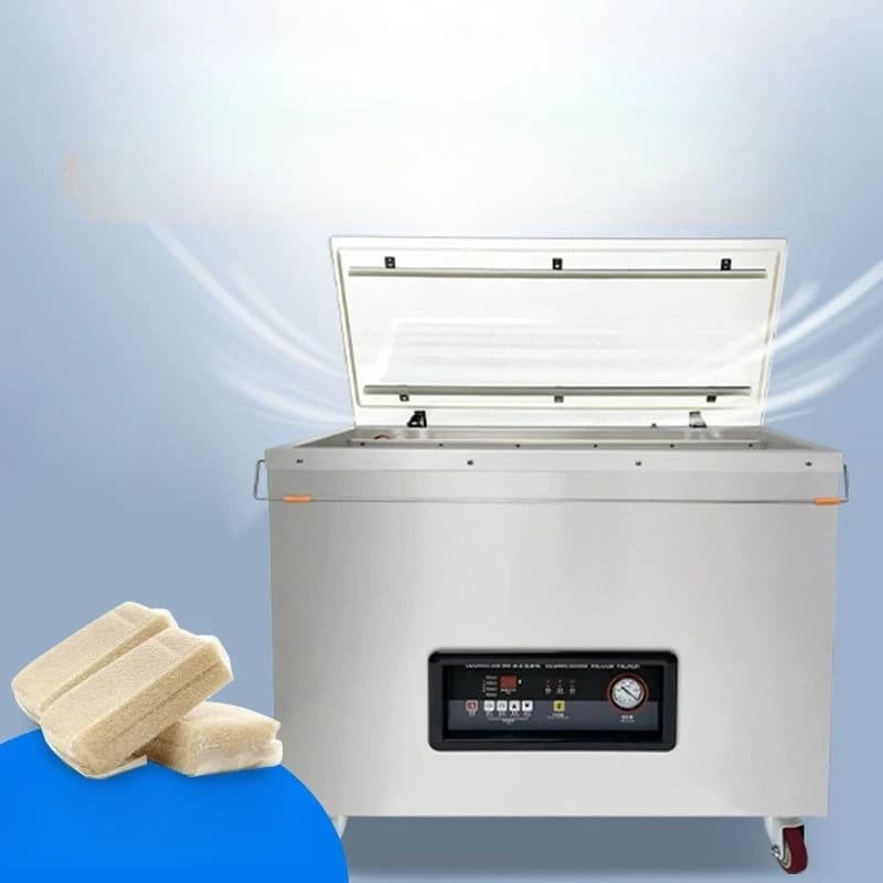 Vacuum packaging machine, fully automatic, large food, commercial compressor