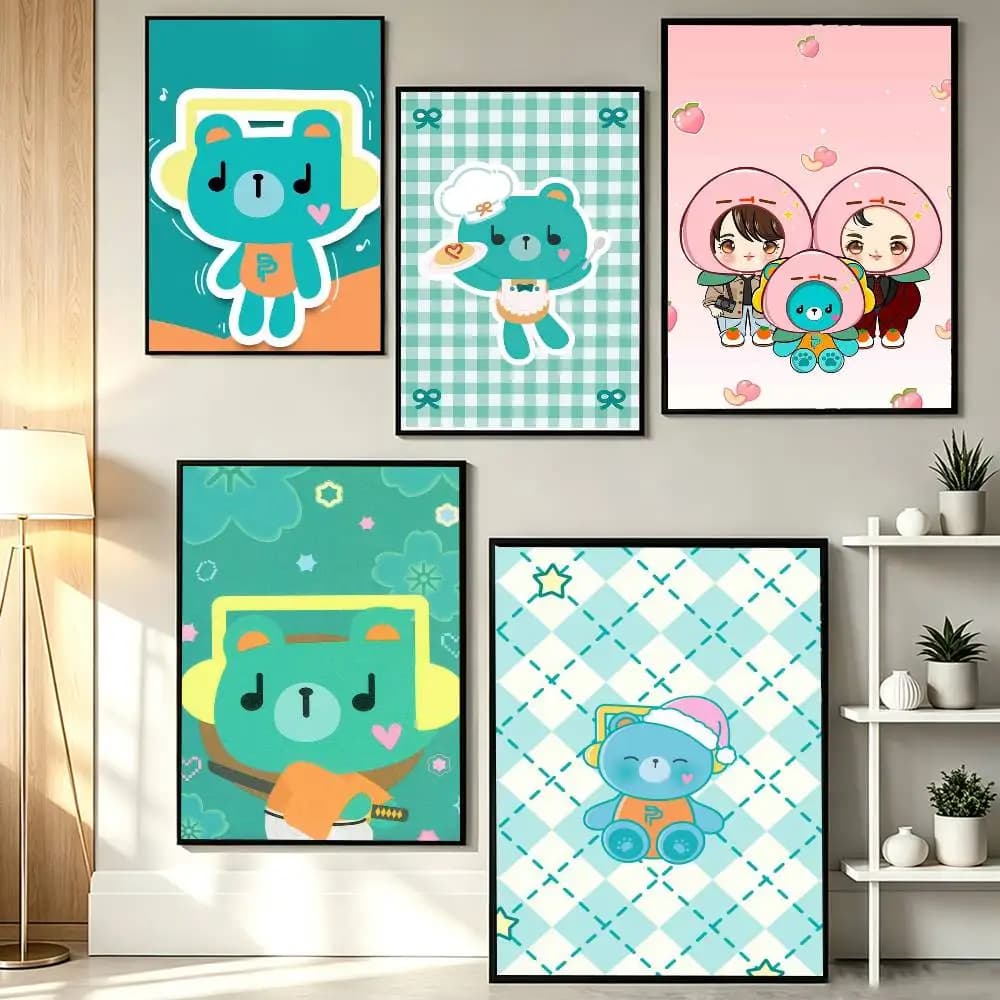 Mascot PermPoon P-PondPhuwin Poster HD Self Adhesive Waterproof Wall Art Ideal for Home Office Dorm Gift