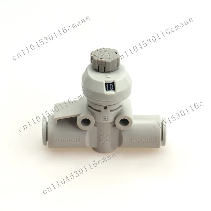 Pneumatic throttle valve with scale, adjustable flow control tube with scale AS1002FS/2002FS/3002FS/4002FS