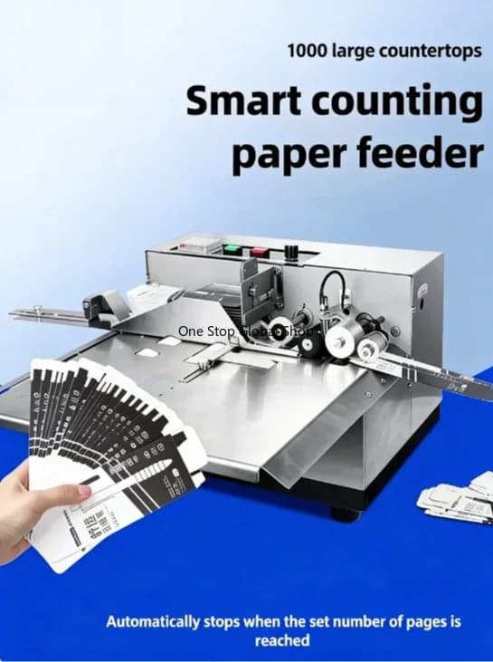 Paper Counting Machine Automatic Sheet Counter Paginator Tallying Equipment Digital Counting System