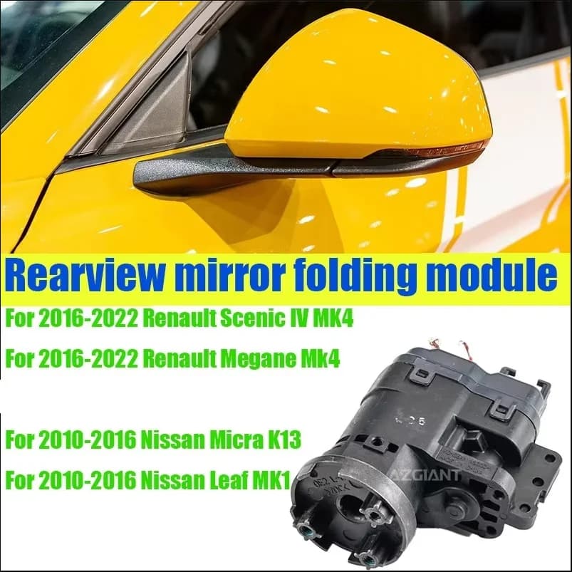 Outdoor car Power folding rearview mirror module original For Renault Megane Scenic MK4 Micra K13 Leaf MK1 Auto parts