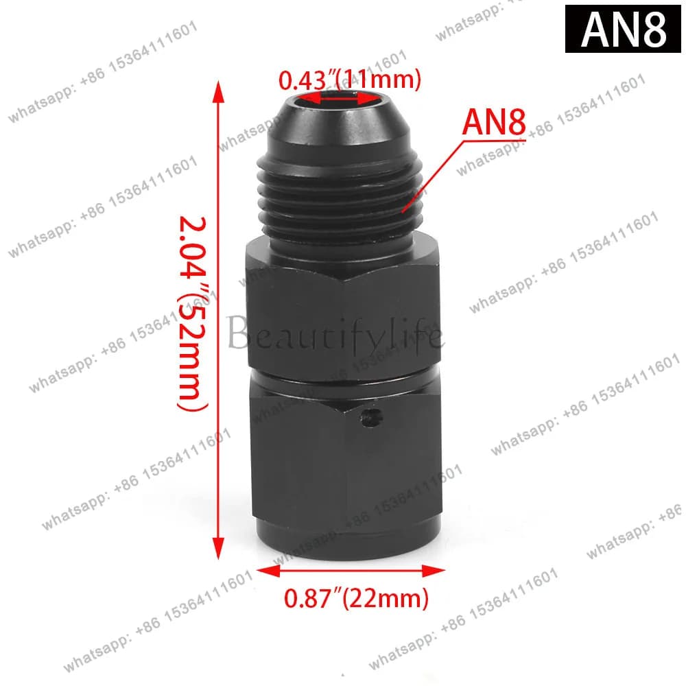 TOOL  car modified oil-cooled pipe adapter 1/8NPT meter sensor port adapter male and female AN4 6 8 10