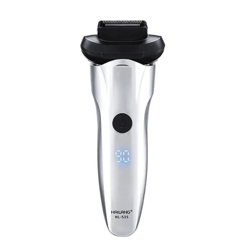 Portable Electric Shaver Fully Waterproof Floating Trimmer with Digital Battery Level Display for Travel Rechargeable Shaver