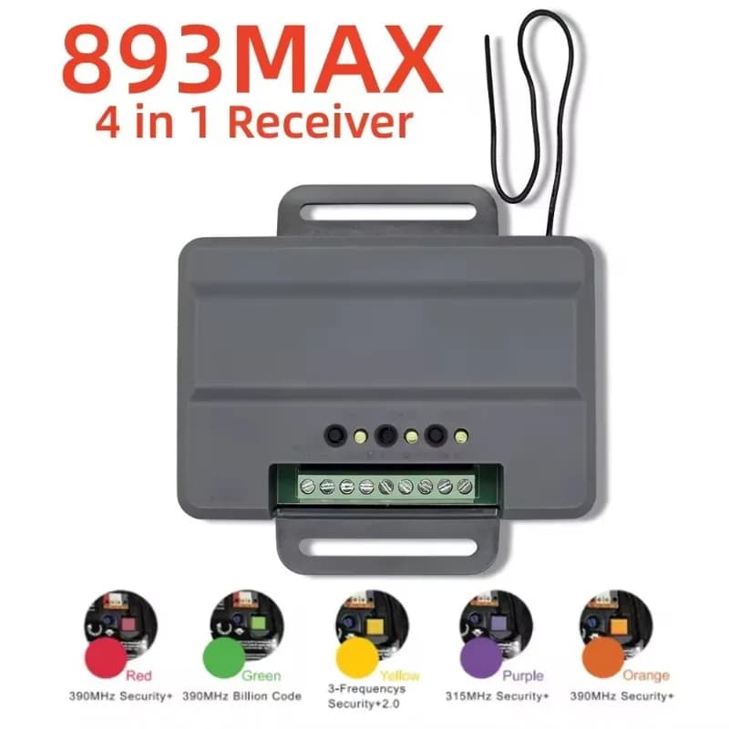 Universal Garage Door Opener Receiver Compatible with 850LM, Works for 893MAX 877MAX Remote Control Garage Accessory