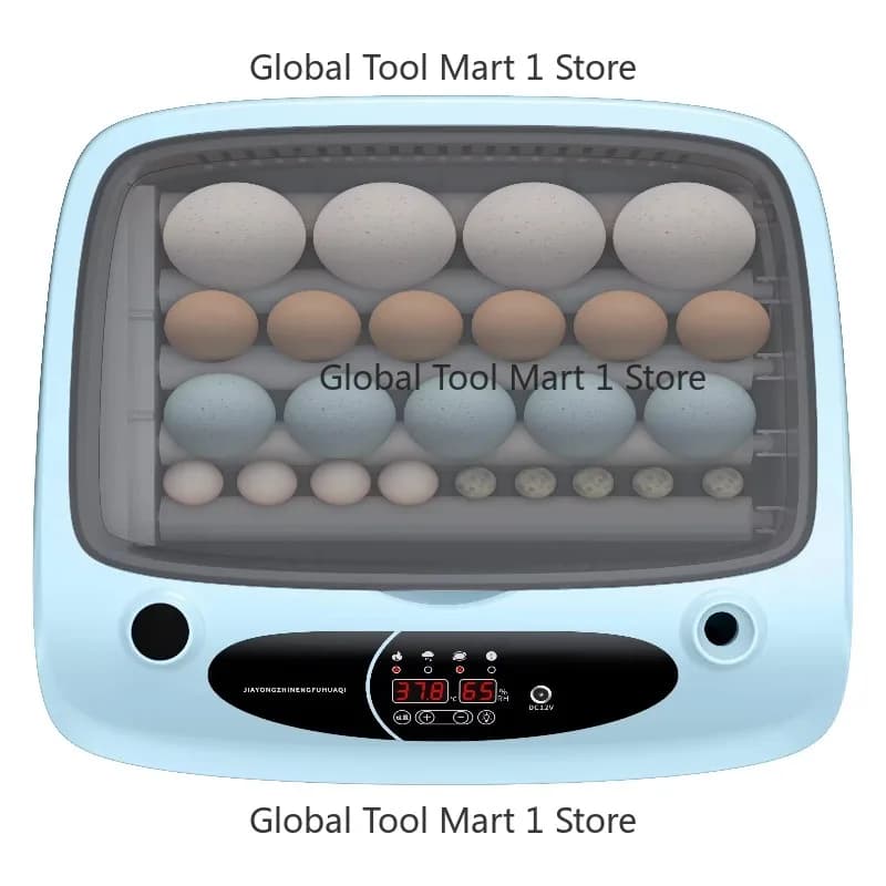 Fully Automatic Dual Power Supply 9 Eggs Inc-ubator Cheap Small Egg Incub-ator Chicken Egg Inc-ubator 220V/110V