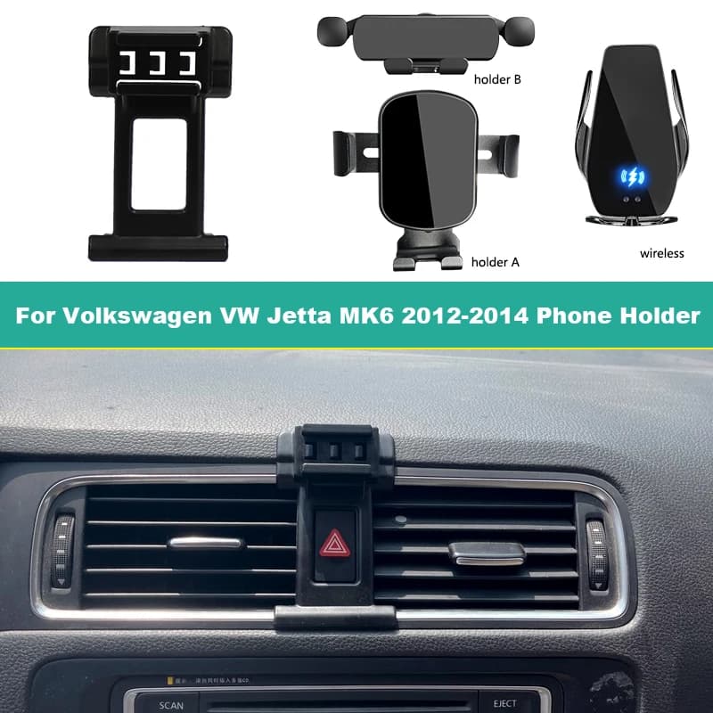 Dedicated Car Mobile Phone Holder For Volkswagen VW Jetta MK6 2012-2014 Fixed Bracket Base Support Smartphone Wireless Charging