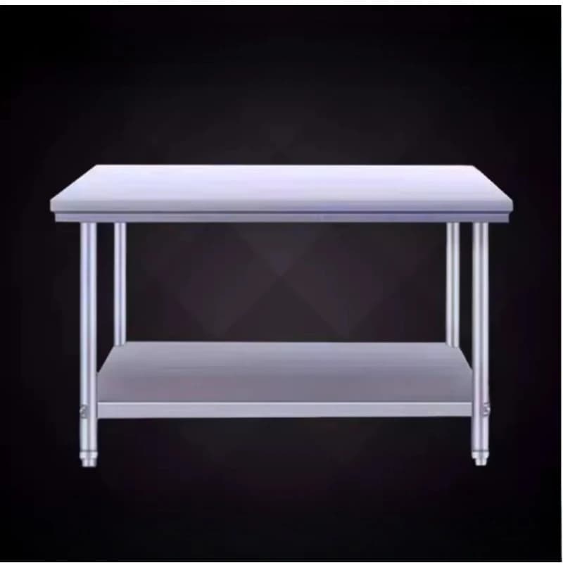 Table Workbench Shelf Kitchen Long Table Cabinet