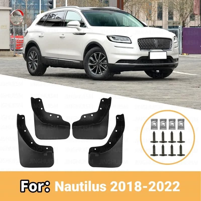 Mud Flap Guards For Lincoln Nautilus 2018-2022, Exterior Car Accessories Block Mud Sand Preserve Paint Sport Appearance Upgrade