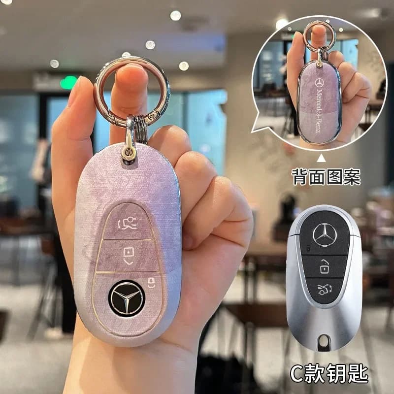 High Quality TPU Car Key Case Cover Key Protector Shell for Mercedes Benz 2022 C S Class W206 W223 S350 C260 C300 S400 S450 S500