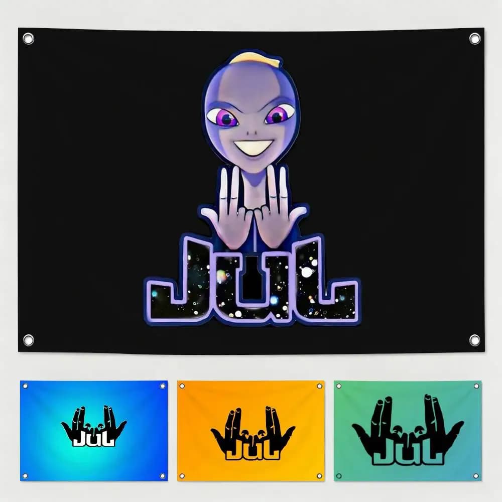 Hot rapper JUL  Flag Suitable For Party Club Outdoor Interior Wall Decoration Banner Fans Gift