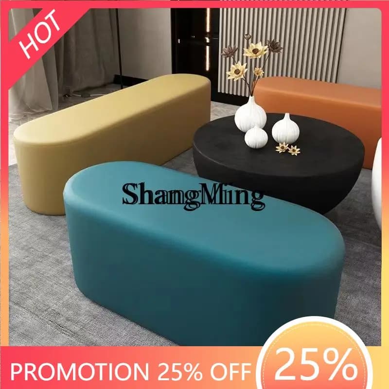 FGgood-looking  door bench bedroom bedside sofa long strip kindergarten combination round stool clothing store stool