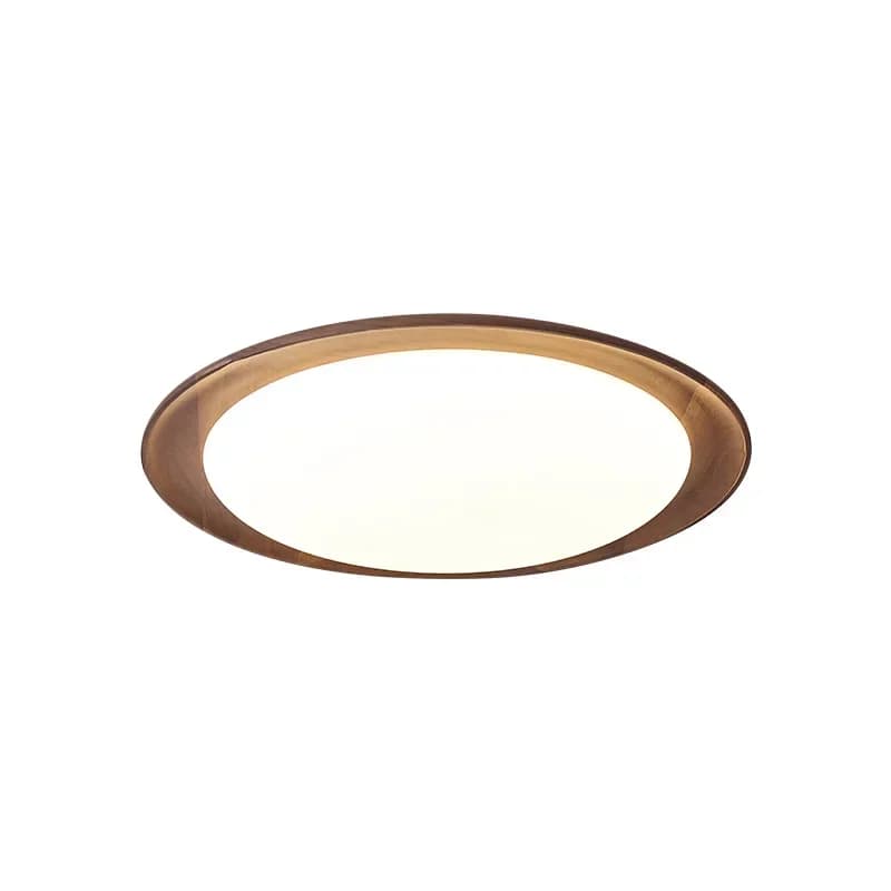 Japanese-style wabi-sabi wind bedroom ceiling light log wind home master bedroom walnut color study light