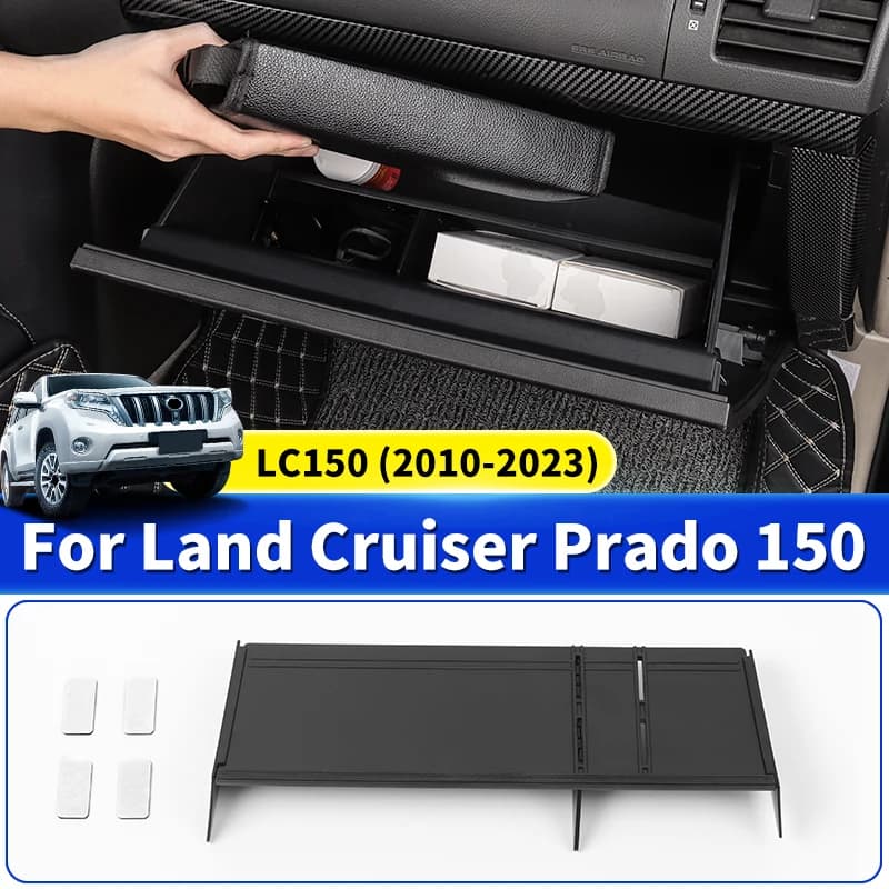 For Toyota 2010-2023 Land Cruiser Prado 150 LC150 Glove Compartment Divider nti-Skid Storage Box Insert Interior Accessories
