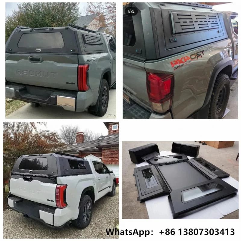 4X4 Custom-fit Pickup Truck Hardtop Canopy Waterproof Anti-rusted Pickup Truck Canopy Ute Topper Cap for GWM POER Toyota Tundra