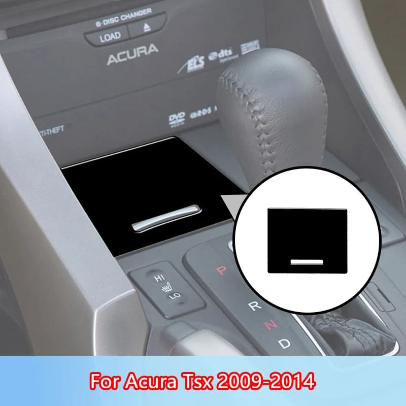 Stored Brand New ABS Gloss Black Stickers For Acura Tsx 2009 2010 2011 2012 2013 2014 Car Interior Accessories