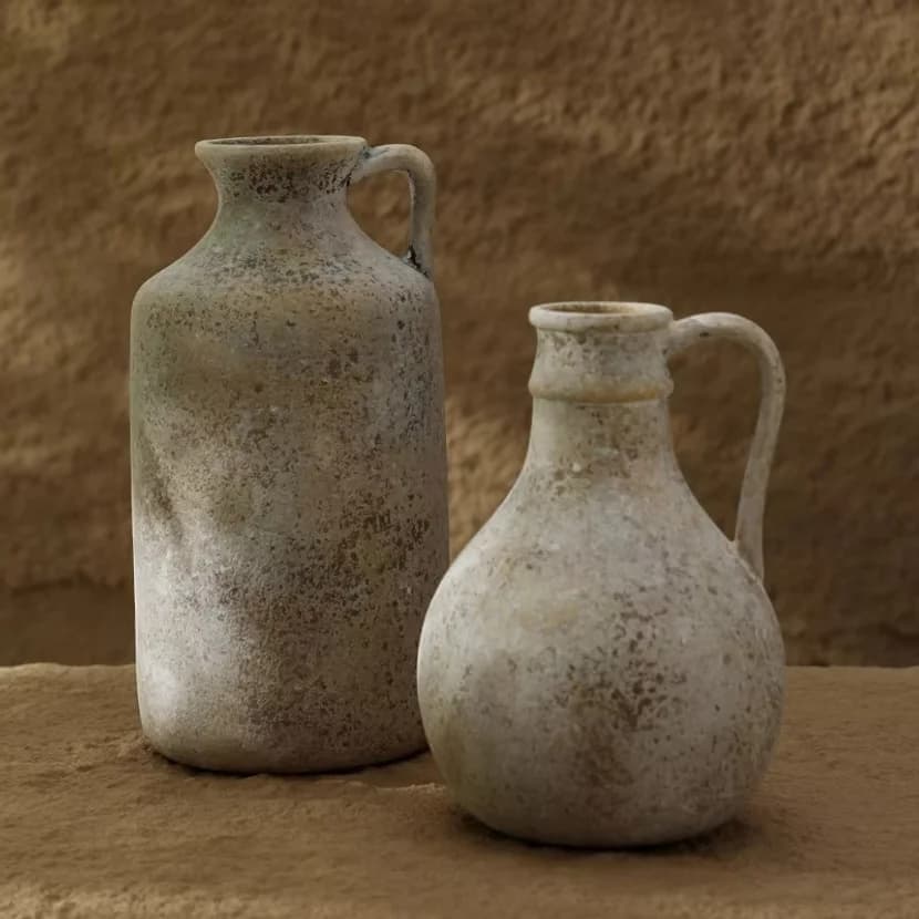 CAPIRON Retro Style Pottery Vase for Dried Flower Grass Wabi Sabi Modern Nordic Pot Home Book Shelf Decoration Living Room Decor