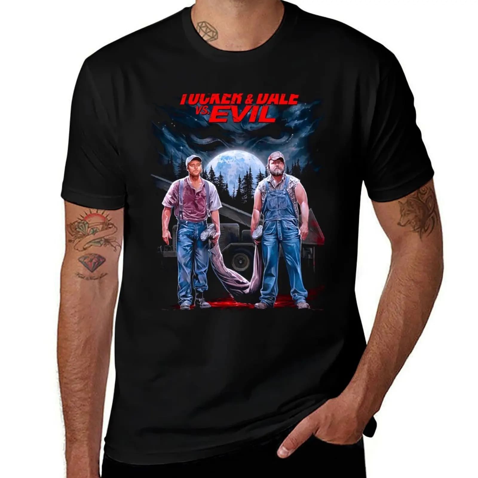 Tucker and Dale vs Evil 2010 T-Shirt man t shirt cotton high quality t shirts for man cotton funny man t shirts graphic T-Shirt