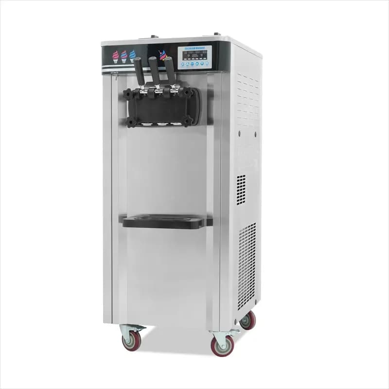 Commercial Upright Fully Automatic Soft-Serve Ice Cream Machine with Freshness Preservation for Making Ice Cream Sundaes