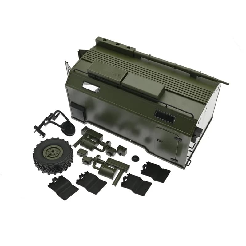 【Hot】1 Set Rear Trunk compartment modification accessories Kit RC car upgrade parts For WPL B-36 Ural RC car modify DIY accessor